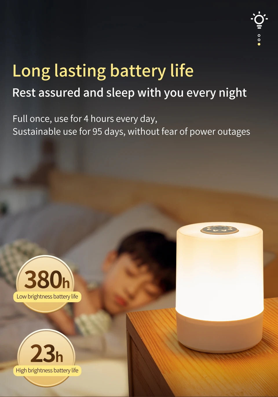 Touch Night Lamp USB LED