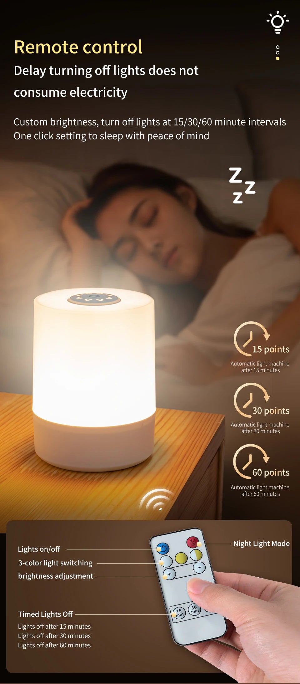 Touch Night Lamp USB LED