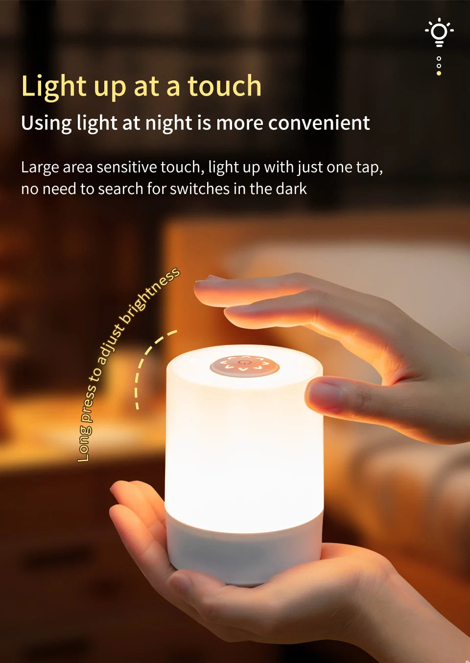 Touch Night Lamp USB LED